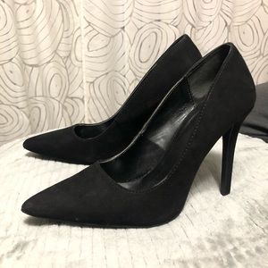 Black stiletto heels